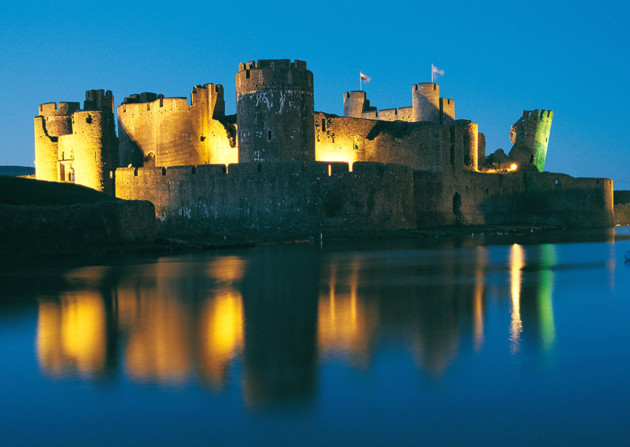 Caerphilly Castle. © Crown copyright (2006) Visit Wales