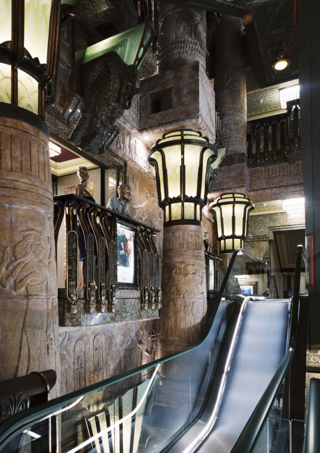 Harrods' Egyptian-inspired escalator, London.   Photo English Heritage