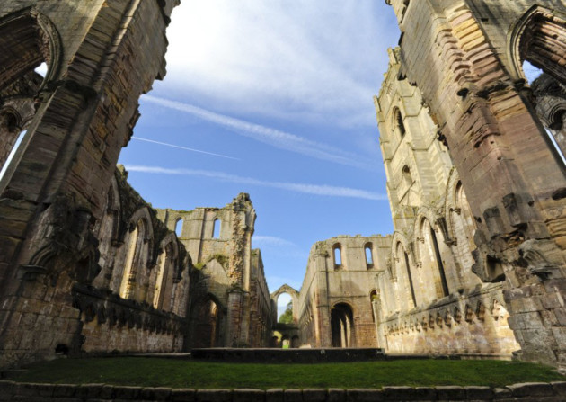 View of the ruins at Fountains Abbey, North Yorkshire. ©National Trust Images/Sylvaine Poitau
