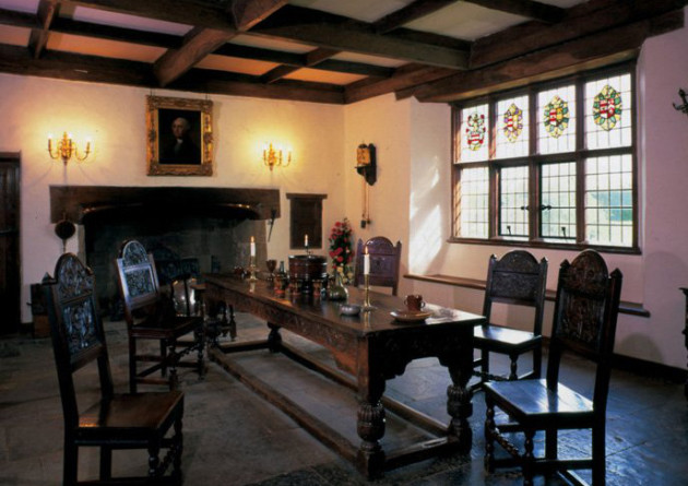 The Great Hall, where Lawrence Washington greeted guests. Photo copyright: Sulgrave Manor