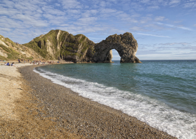 The route leads to Lulworth Cove, from where you can walk down to Durdle Door, a Dorset landmark. Photo: Getty Images/iStockphoto/Thinkstock
