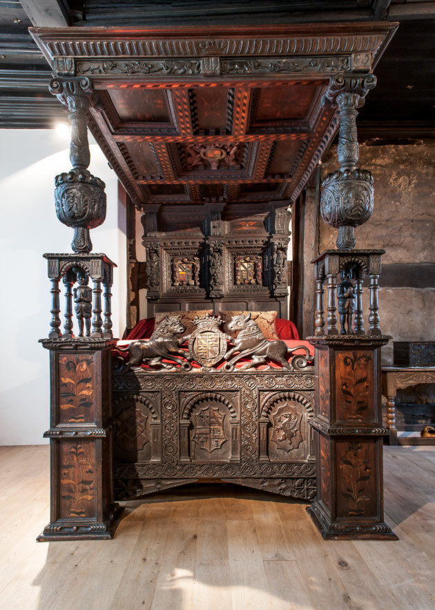 Could this be the oldest bed in Britain? Ordsall Hall, Salford. Photo: Nick Harrison