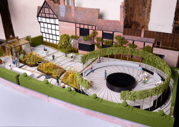 Model of the New Place project. Photo: The Shakespeare Birthplace Trust