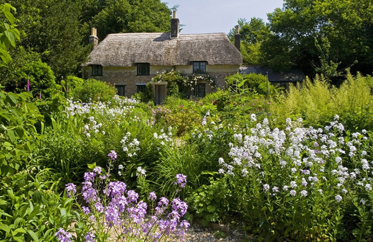 Hardy's Cottage, the birthplace in 1840 of novelist and poet Thomas Hardy , at Higher Brockhampton, near Dorchester, Dorset.