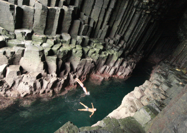 Fingal's Cave, Staffa, Scotland © Daniel Start www.wildswimming.co.uk
