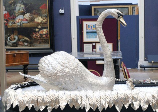 Silver Swan musical automaton at The Bowes Museum