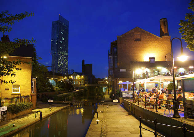 Castlefields, Manchester on the Cheshire RIng Canal. Stop to check out the nightlife!