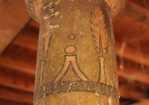 Egyptian-themed artwork found at the Malt Cross