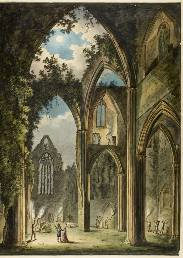 Tintern Abbey. Watercolour, 1812. © British Library Board