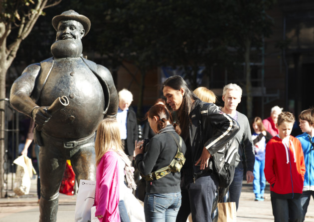 Desperate Dan in the High Street. Photo: Dundee City Council