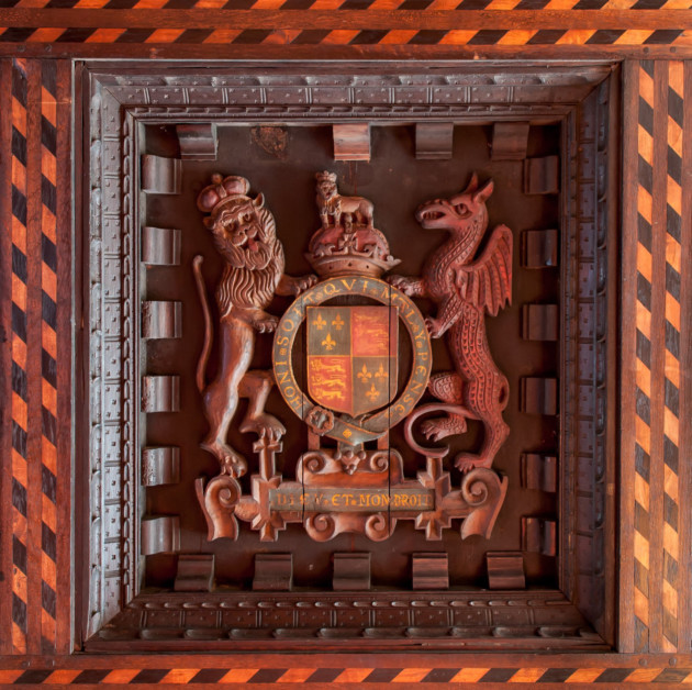 Detail of the oak four-poster. Photo: Nick Harrison