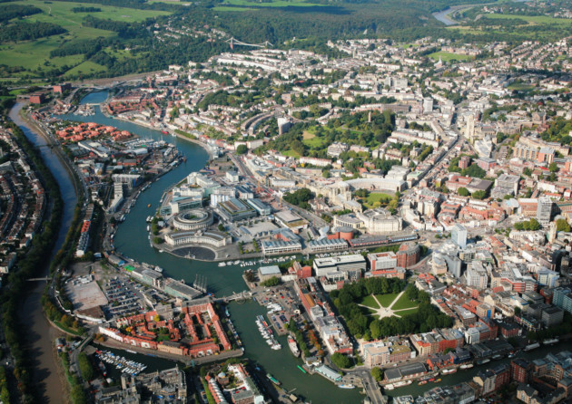 Bristol, with views of the cityscape and the River Avon. Photo: VisitEngland Images/Destination Bristol