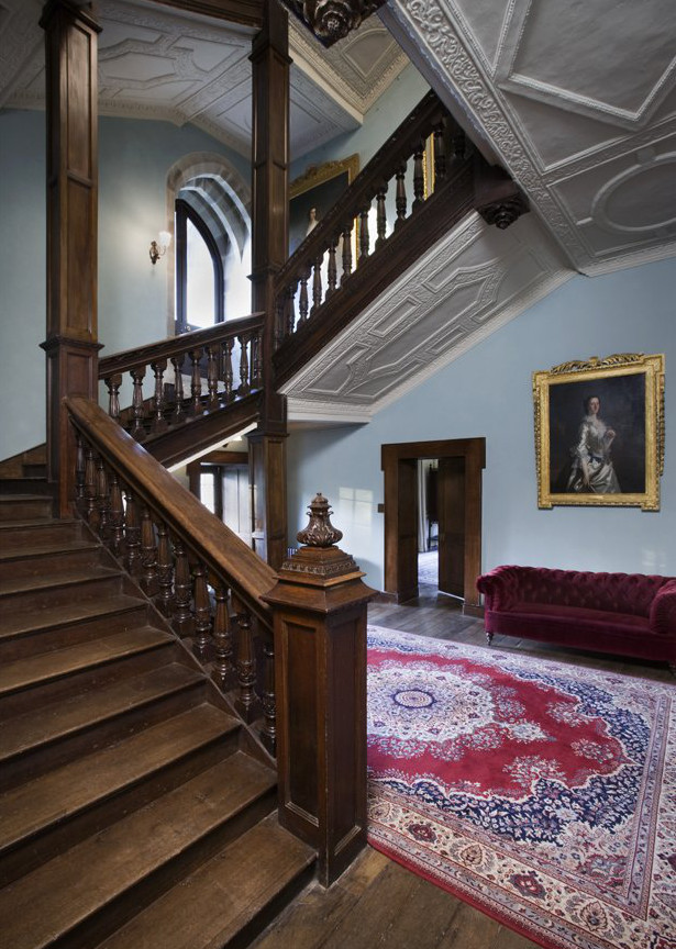 The Staircase in the Inner Hall at Newton House, Dinefwr. Photo: ©NTPL/John Hammond