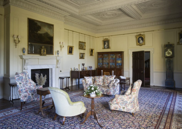 The Drawing Room has been decorated in cream, to an Edwardian style and is similar to the layout of the room seen in a 1926 photograph. ©National Trust Images/John Hammond