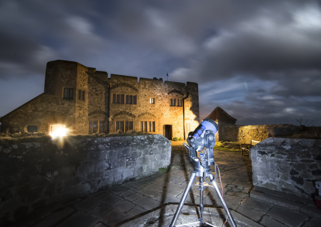 Lindisfarne Castle battlements provide the ideal platform to view Northumberland's Dark Skies. Photo: Ian Glendinning