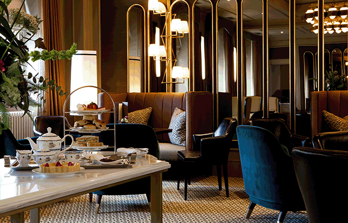 Afternoon tea in the The Canvas Room at the Gainsborough Bath Spa. Credit: The Gainsborough