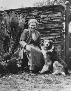 Beatrix Potter with her sheepdog Kep. Credit: National Trust