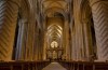 The Norman nave of Durham Cathedral, a World Heritage Site, Durham, County Durham, England, UK.