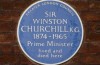 Churchill, blue plaque, hyde park gate, london