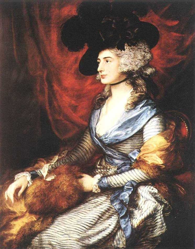 C1785 - Sarah Siddons as Isabella from The Tragedy of Isabella, or The Fatal Marriage. Painting by William Hamilton. Courtesy of the University of Bristol Theatre Collection.