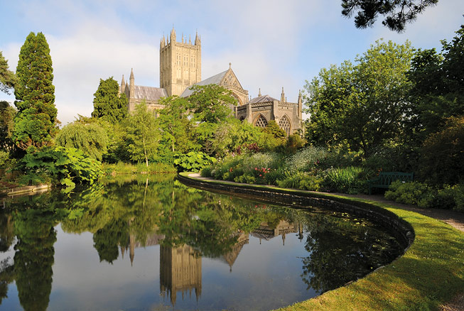 Wells Cathedral in Wells, Somerset