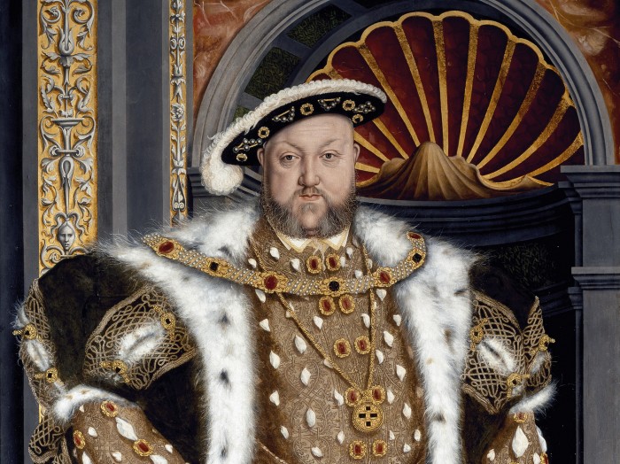 Hans Holbein the Younger's portrait of King Henry VIII, made by the artist's studio
