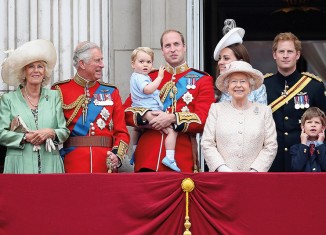 The current  Royal Family on the balcony of Buckingham Palace