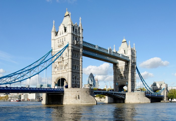 Tower Bridge over the River Thames in London