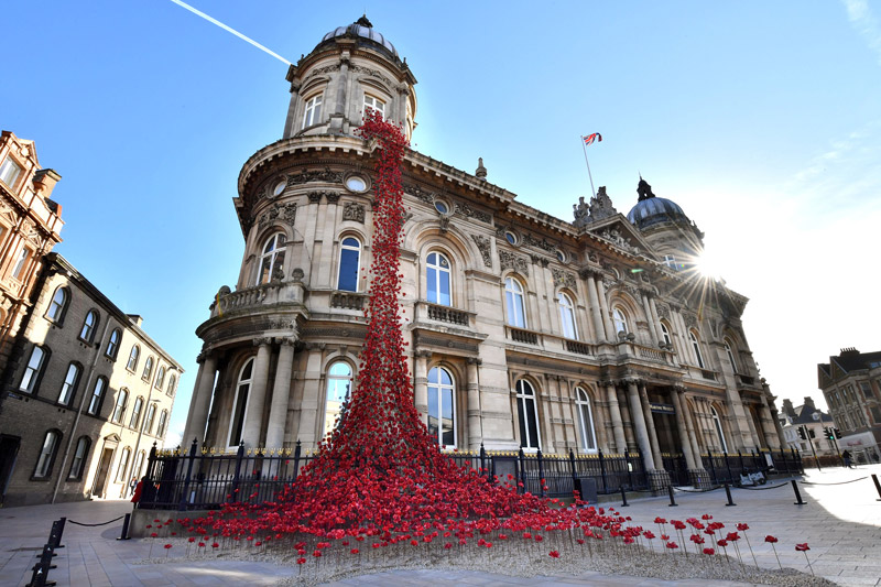 Weeping Window installation at Hull Maritime Museum, Yorkshire